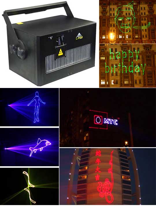 Профессиональная лазерная реклама AH80RGB Pro Max